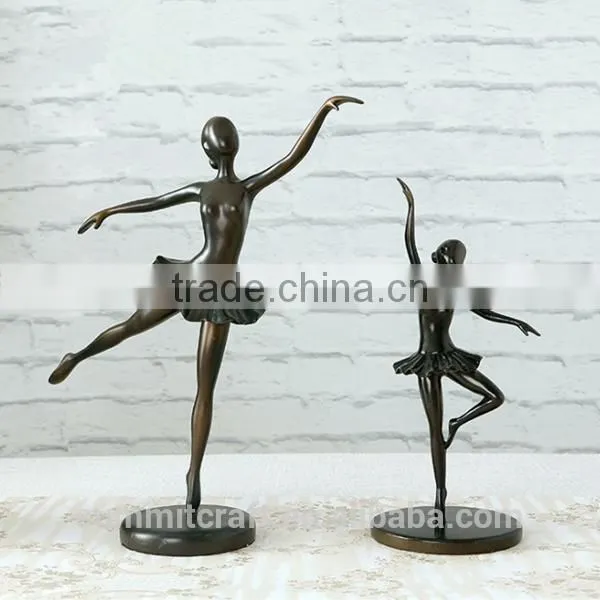 Elegant Resin Ballerina Figurine Bronze Ballerina Sculpture