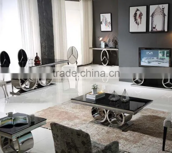 2017 New Modern Big Size Marble Top Dining Table Set photo-5