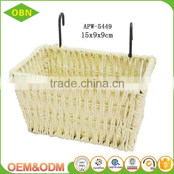 Cheap Colorful Paper Twine Woven Bike Basket for Kids photo-4