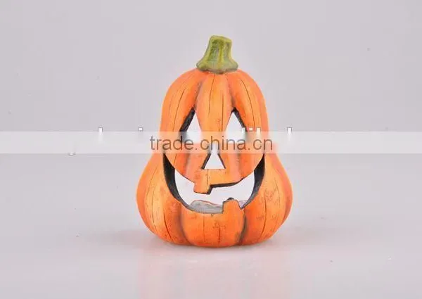 Pumpkin Candle Holder Ceramic Artware/Home Decoration Halloween Candlestick photo-2
