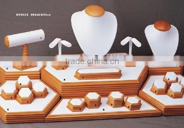 Morden Luxury Jewellery Shop Counter Showcase for Wooden Jewelry Display Set photo-2