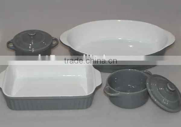 Ceramic Colorful Nice Oven Oblong Baking Tray photo-3