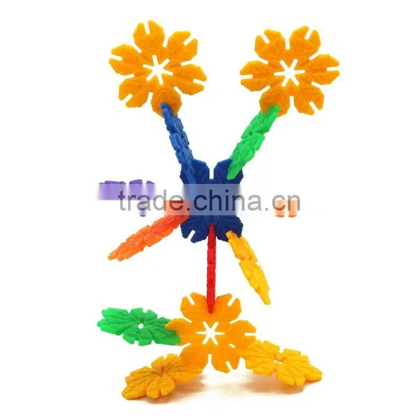 Colorful Plastic Connecting Snowflake Toys photo-5