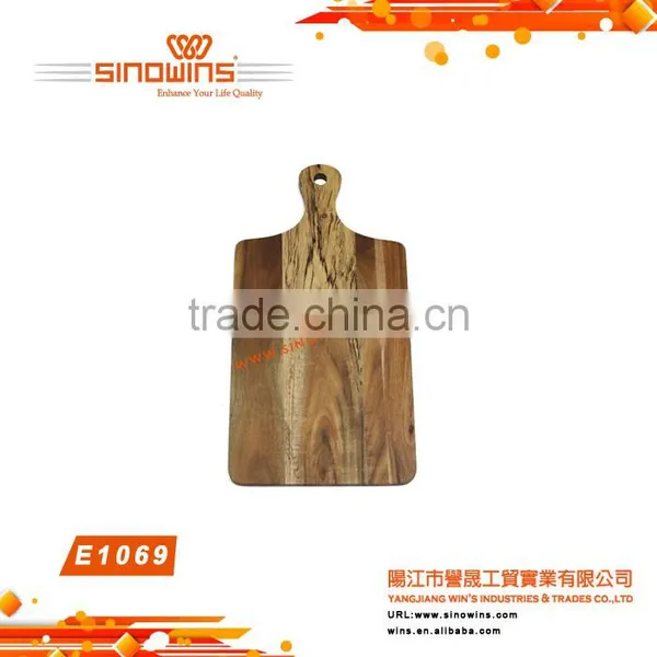 E1071 High Quality Natural Rubber Wood Cutting Board photo-6