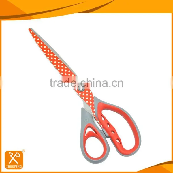 Different Size Household Scissors With Pattern Printing on Blades photo-2