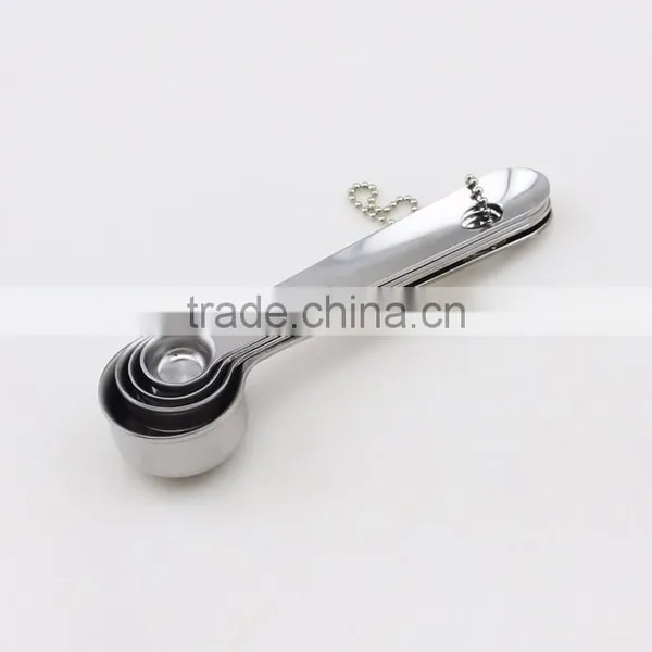 4pcs Stainless Steel Cooking Tool Measuring Spoon Set photo-4