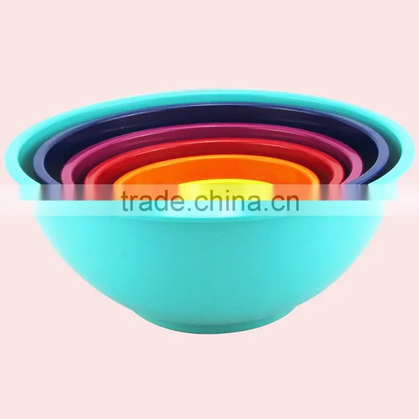 Wholesale Colorful 6 in 1 Set Melamine A5 Food Grade Salad Bowls photo-3