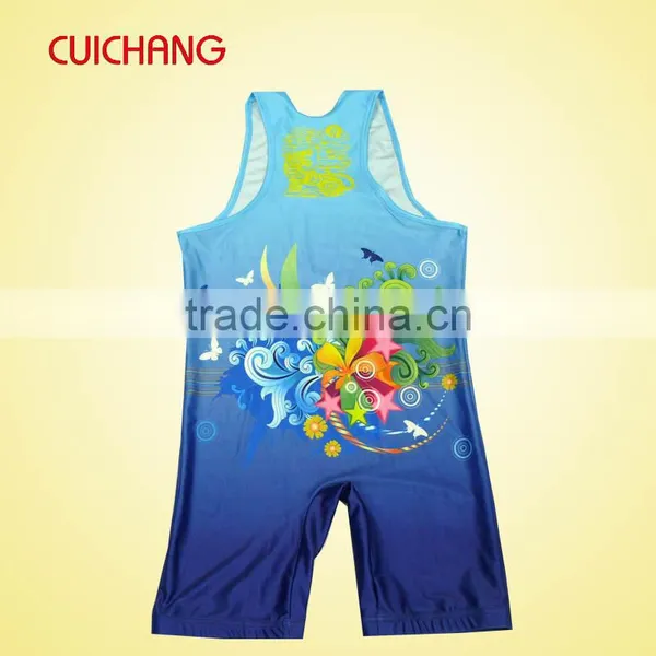 Professional Cheap Sublimated Wrestling Singlets photo-5