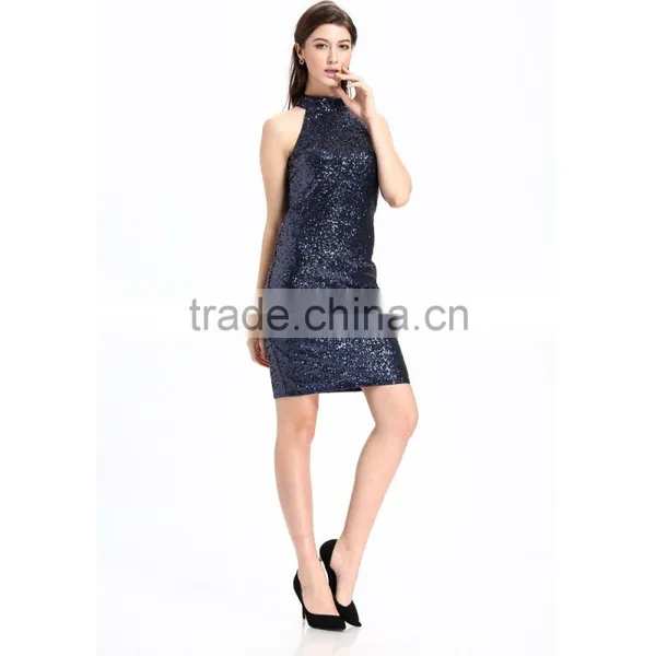 Domin Fashion Latest Sequin Woman Whole Short Dress photo-5