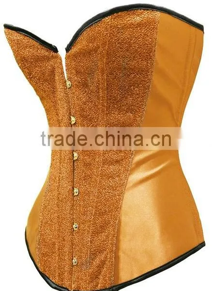 New Feeling Whole Sale Cheap Halloween Hot Sale Mature Women Burlesque Waist Cincher Corset Purple Red Green Golden Blue Color photo-6