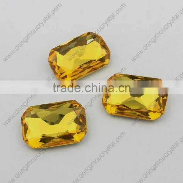 Fashion Octagon Crystal Stone Colorful Glass Bead From Pujiang photo-5