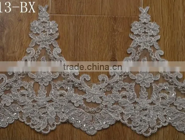 High Quality Guipure Lace Trim Cheap 100% Cotton Embroidery Lace Trim for Dress photo-3