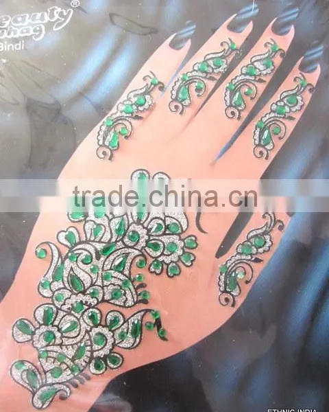 HAND Tattoos BINDI HENNA STICKER Wedding Favour Gift photo-3
