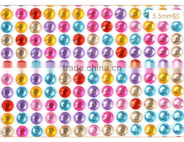 2017 Customized Crystal Diamond Acrylic Sticker Rhinestone Sticker photo-2