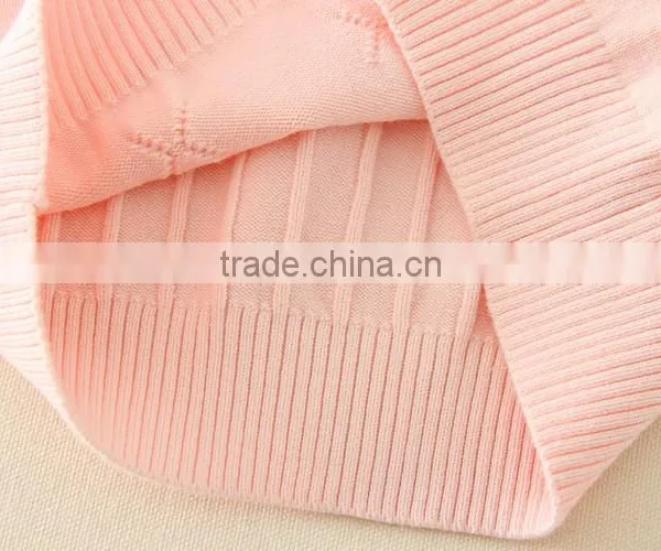 Baby Girls Sweater/kids Sweater/lace Cotton Sweater 3 Color photo-3