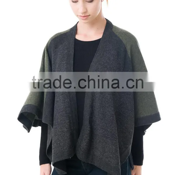 Chunky Great Cotton Wool Poncho Shawl for Sale photo-3