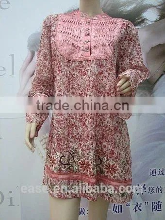Woman Embroidery Jumper Long Blouse photo-5