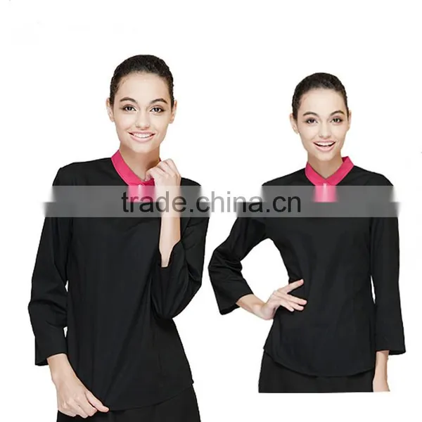 Manufacture Bespoke Designs Chinese Restaurant Waiter Uniforms photo-5