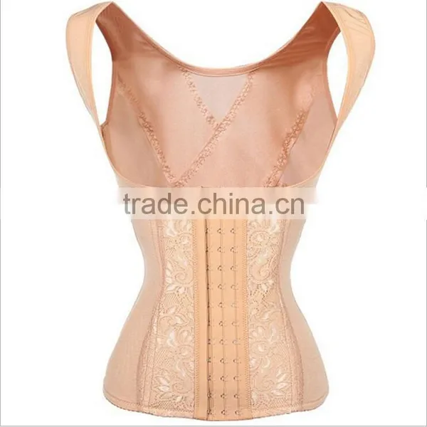 Walson Womens Cotton Slim Sexy Tapestry Brocade Vintage Corset photo-2