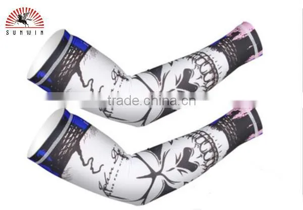 Best Selling Custom Sublimation Cool Soccer/basketball Sport Arm Protection Warmers Arm Sleeve photo-6