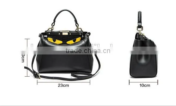 Genuine Ladies Fashionable Monster Leather Mini Handbag photo-6