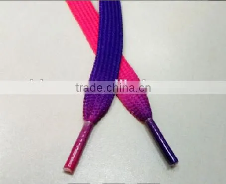 Casual Color Shoelaces Flat Colorful Lace Rainbow Gradient Color Polyester Lace photo-3