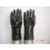 Supply Black PVC Coated Gloves Gauntlet 27cm