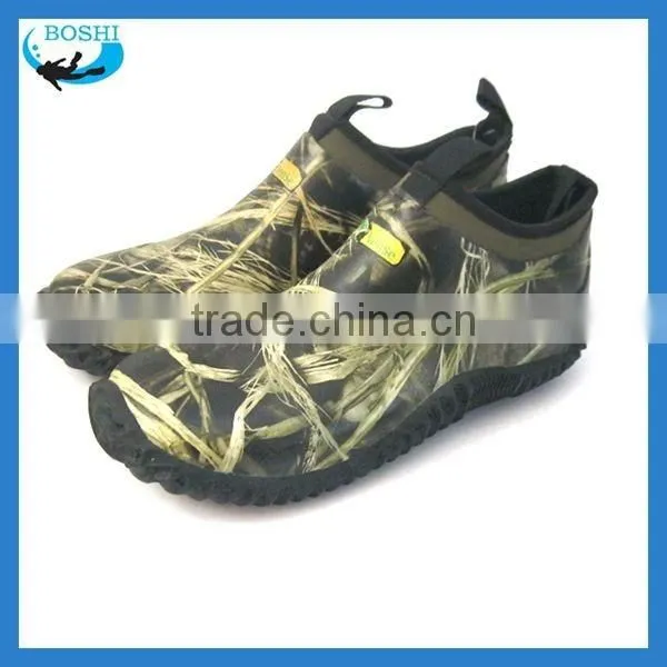 2015 Hot Selling Men's Neoprene Rubber Camo Low Shoes Waterproof Boots photo-5
