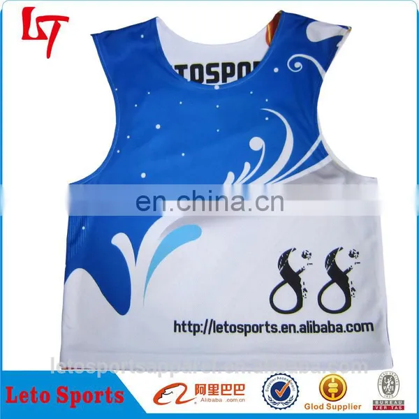 Custom Dye Sublimation Reversible Reversible Team Training Lacrosse Sleeveless Shirts/jerseys/gear Reversible Lacrosse Wear photo-3
