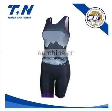 Cheap Custom Sublimation Wrestling Singlet for Sale photo-4