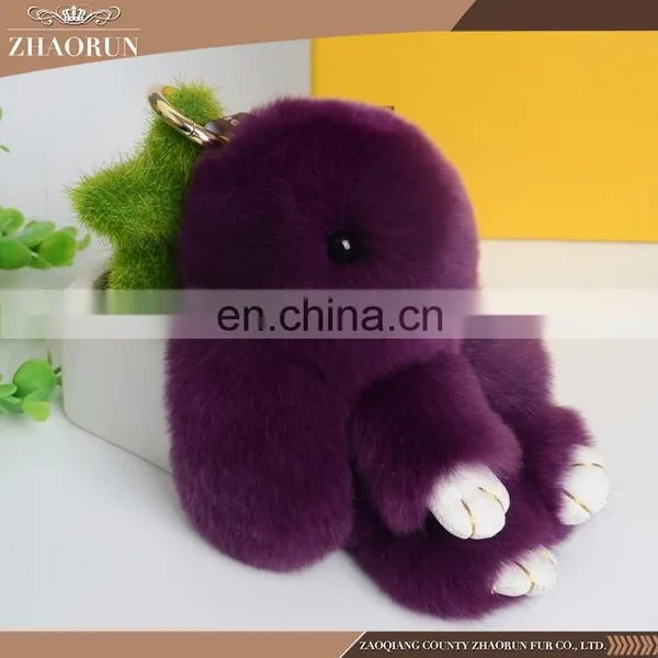 2016 Hot Sale Low Price Custom Keychain Fur Pompon Keychain photo-4