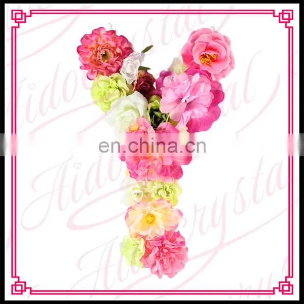 Aidocrystal New Style Cheap Fashion Artificial Floral Letters for Shop Wall photo-4