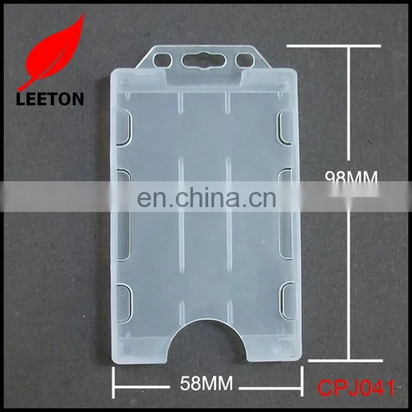 Factory Supply Two Sided Vertical Rigid ID Badge Holder photo-6