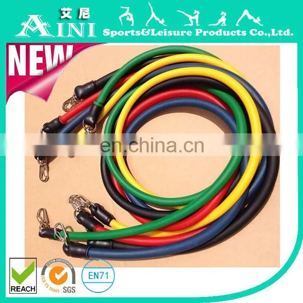 11 Piece Resistance Bands Set,5pcs Bands With Carry Bag