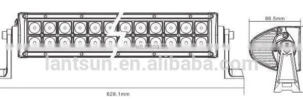 LED6-120W Spot/combo 120W Hot Sales Single Row CE RoHS Led Lightbar photo-5