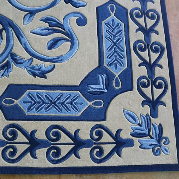 Turq Blue Vintage Rug Pattern Home Decor Carpet Rugs photo-4