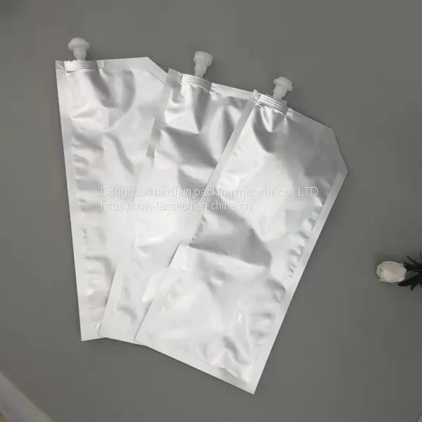 Ink Pigment Liquid Plastic Packaging Bag/pure Aluminum Stand Blank Suction Nozzle Bag photo-5