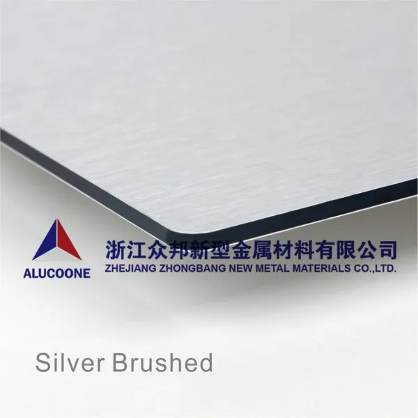 ALUCOONE China композитная алюминиевая панель размером 4X8 футов с дизайнерской шлифованной поверхностью