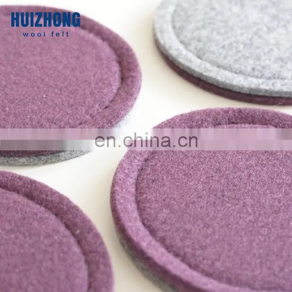 Wool Felt Coasters 100% Felt Die Cutting 5mm Thickness Tea Cup Round Coaster photo-7
