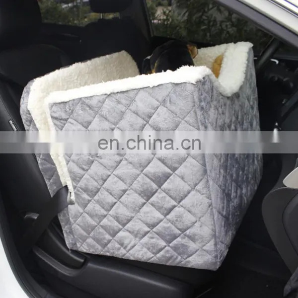 Portable Dog Car Seat Safety Pet Bed Soft Car Seat for Dogs With Harness for Dogs Travel Carrier photo-2