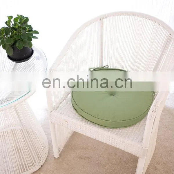 Home Decor Cyclic Breathable Solid Color Light Green Round Chair Pad Seat Cushion Pad photo-7