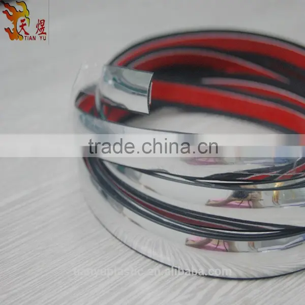Plastic U Flat Channel Molding Chrome Edge Trim photo-5