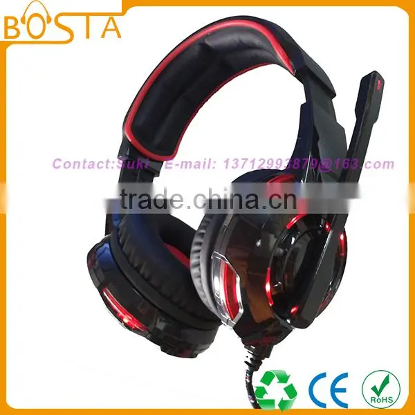 Cool Colors Funny Stereo Fancy Unique Patent Stylish Glowing Gaming Headphone photo-6