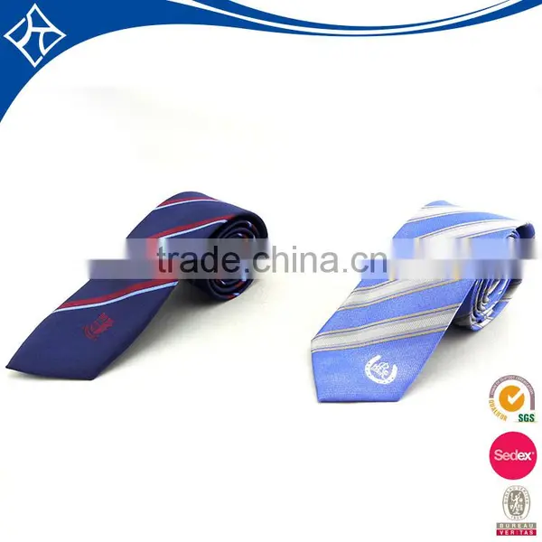 100% Polyester Striped Neck Tie With Customized Logo photo-2