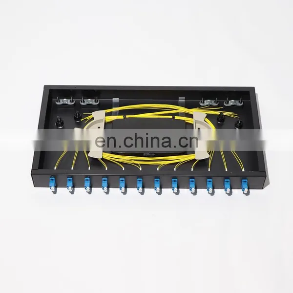 Fiber Optic Patch Pannel/rack Mount 48/FTTH Terminal Box/SC 12/24Port LC 24 Port 19