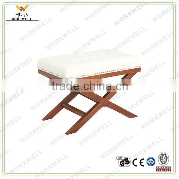 WorkWell Good Fabric or pu Dining Room Stool With X-LEG Kw-D4173 photo-5