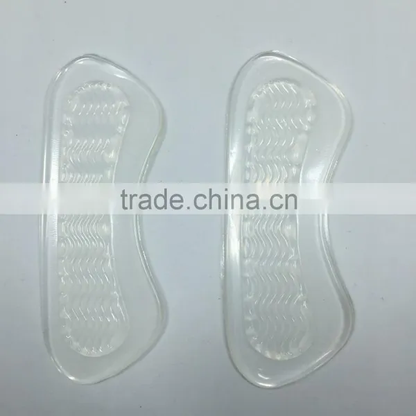 Anti Slip Silicone Gel Heel Insoles Cushions Pads Sticky Massage PU Gel Ladies Foot Gel Heel Insoles photo-2