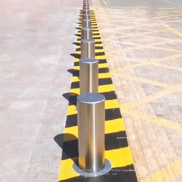UPARK Good Quality Car Yard Pedestrian Traffic Security Road Bollard Anti-theft Driveway Safety Post Automatic Electric Bollards photo-4