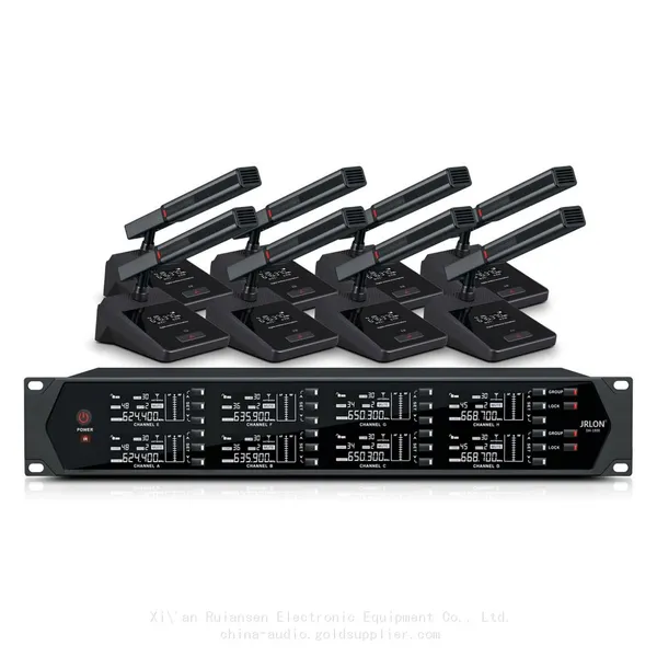 JRLON DH-1800 U-band Wireless One-to-eight Conference Microphone photo-2