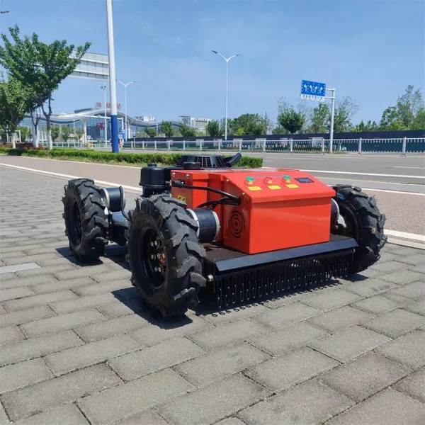 Loncin Industrial Single Cylinder 224CC 7Hp Gasoline Engine Electric Start Rubber Track Cordless Robot Remote Control for photo-5